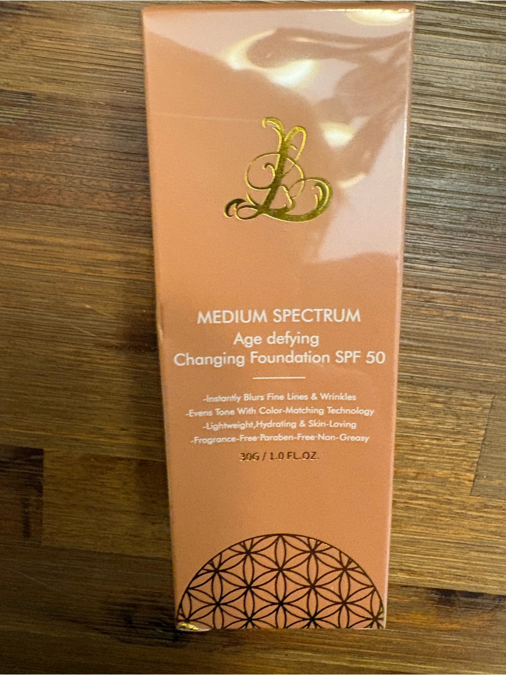 Legacare Age Defying Color Changing Foundation SPF 50 - Medium Spectrum (Peach)